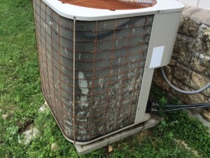 Damaged AC condenser fins